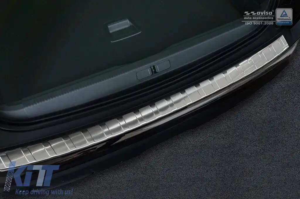 Protector pentru bara spate Avisa potrivit pentru Peugeot 3008 după 2016, crom-image-6211818