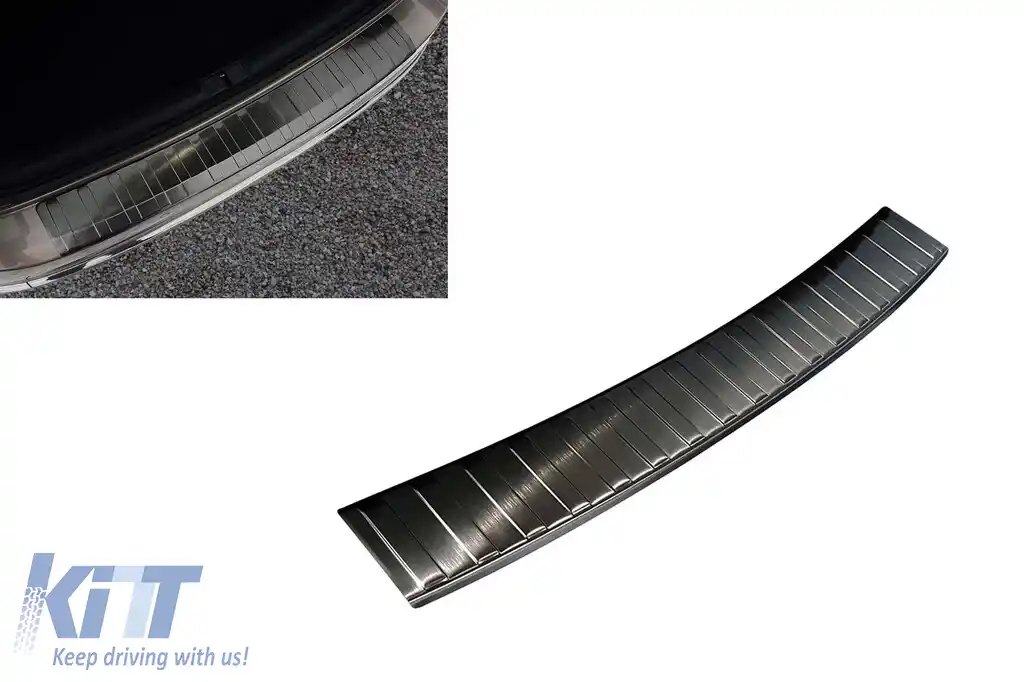 Protector pentru bara spate Avisa potrivit pentru Volkswagen Passat B7 2011-2014, lac negru