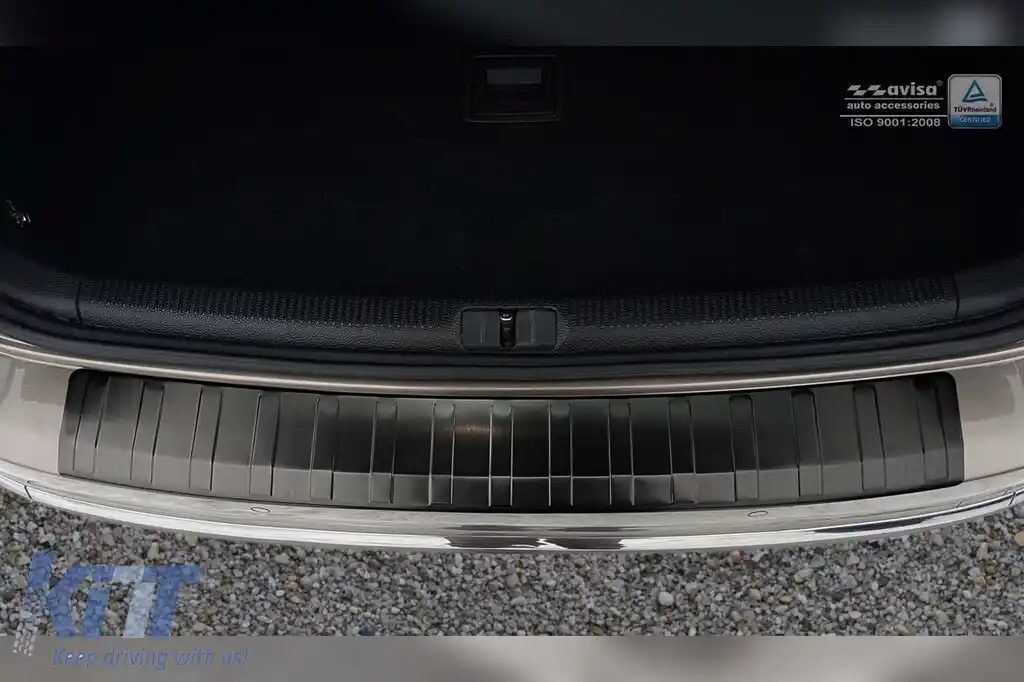 Protector pentru bara spate Avisa potrivit pentru Volkswagen Passat B7 2011-2014, lac negru-image-6211848