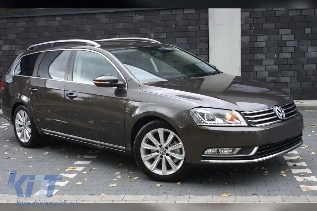 Protector pentru bara spate Avisa potrivit pentru Volkswagen Passat B7 2011-2014, lac negru-image-6211849