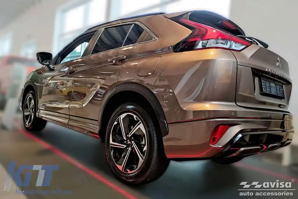 Protector pentru bara spate Avisa potrivit pentru Mitsubishi Eclipse Cross PHEV după 2021, lac negru-image-6211921