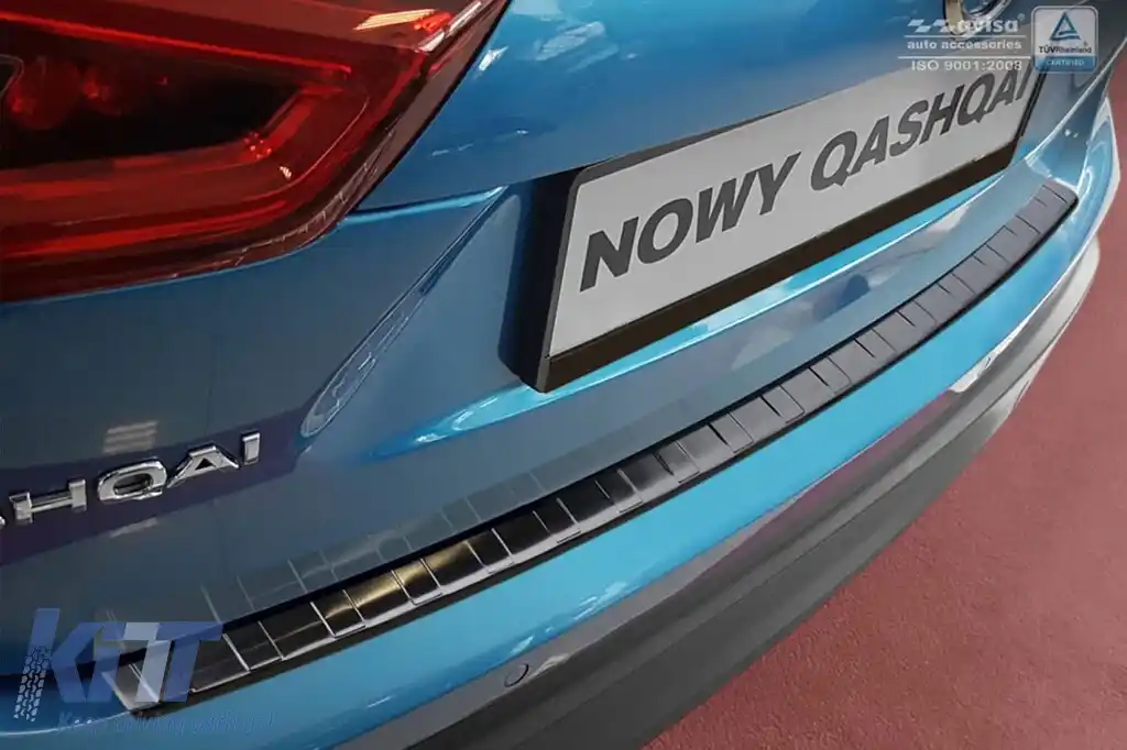 Protector pentru bara spate Avisa potrivit pentru Nissan Qashqai 2017-2021, lac negru-image-6211932
