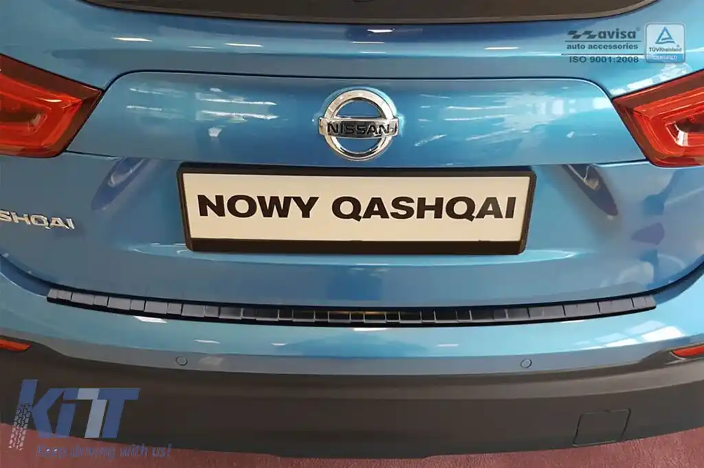 Protector pentru bara spate Avisa potrivit pentru Nissan Qashqai 2017-2021, lac negru-image-6211933
