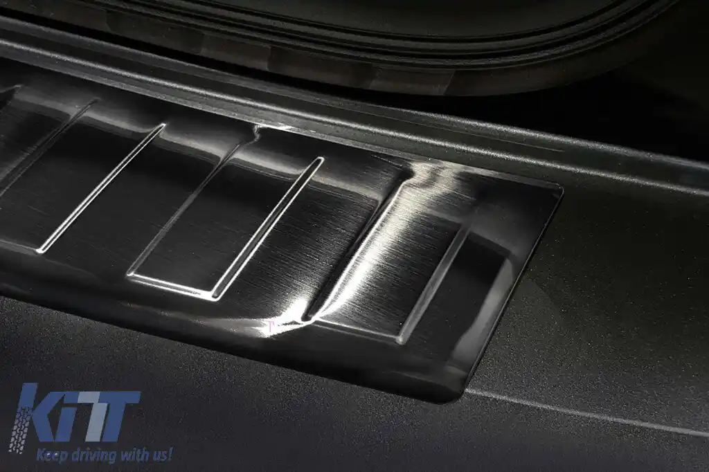 Protector pentru bara spate Avisa potrivit pentru Volkswagen Caddy 2003-2020, Caddy Maxi 2003-2015, după 2015, lac negru-image-6211950