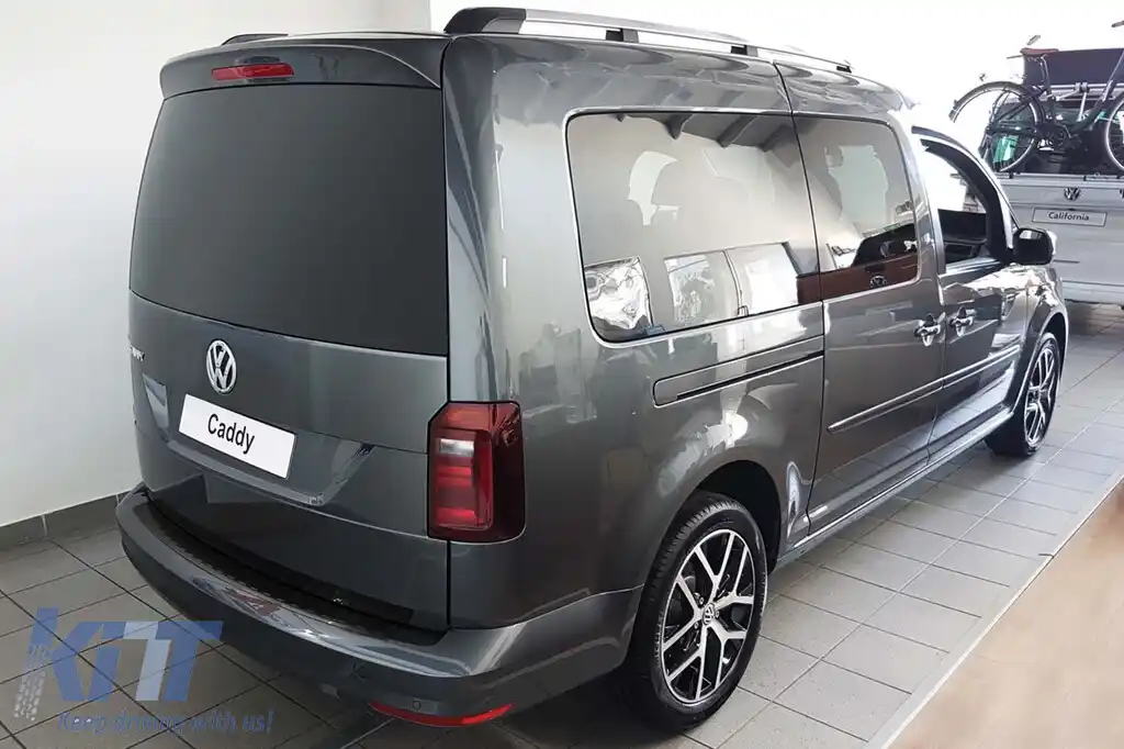 Protector pentru bara spate Avisa potrivit pentru Volkswagen Caddy 2003-2020, Caddy Maxi 2003-2015, după 2015, lac negru-image-6211951