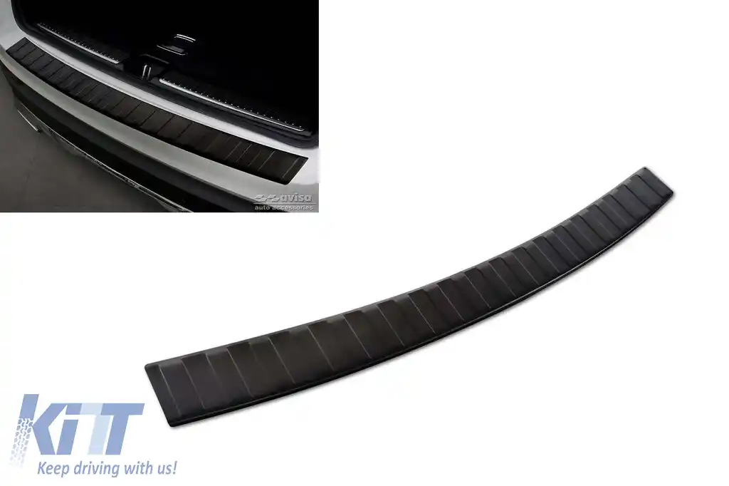 image-22-Protector pentru bara spate Avisa, potrivit pentru Mercedes GLC X253 5 uși, Hybrid 2015-2022, negru mat