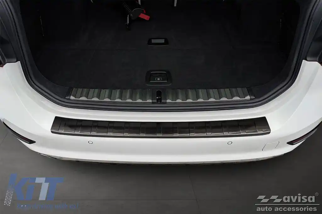 Protector pentru bara spate Avisa, potrivit pentru BMW Seria 3 G21 Touring 2018-2022, lac negru-image-6129760