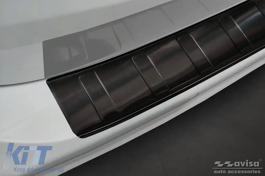 Protector pentru bara spate Avisa, potrivit pentru BMW Seria 3 G21 Touring 2018-2022, lac negru-image-6129761