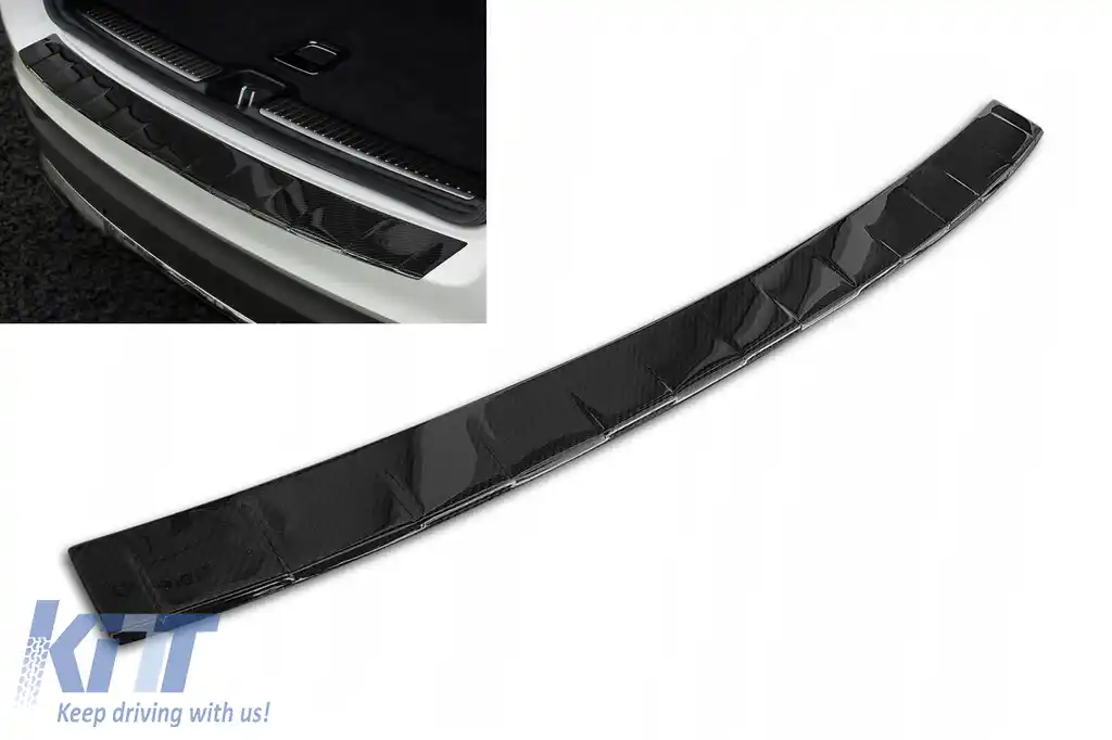 image-70-Protector pentru bara spate Avisa, potrivit pentru Mercedes GLC X253, GLC Hybrid 2015-2019, dupa 2019, carbon