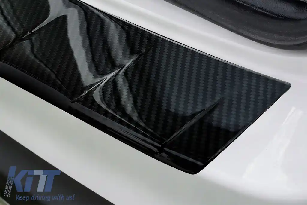 Protector pentru bara spate Avisa, potrivit pentru Mercedes GLC X253, GLC Hybrid 2015-2019, dupa 2019, carbon-image-6129783