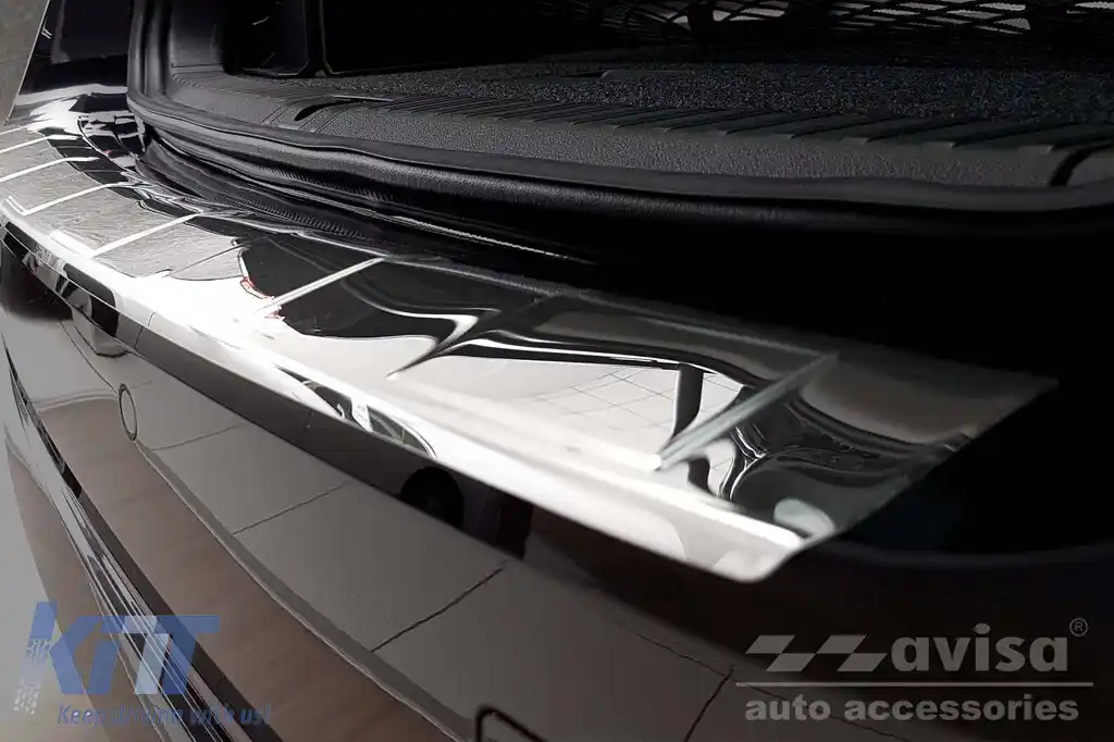 Protector pentru bara spate Avisa, potrivit pentru Skoda Octavia Combi după 2019, Octavia RS după 2020, crom-image-6211825