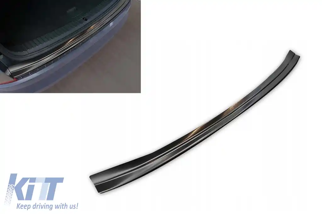 Protector pentru bara spate Avisa, potrivit pentru Skoda Kodiaq, Scout 2016-2021, după 2021, RS 2019-2021, după 2021, lac negru