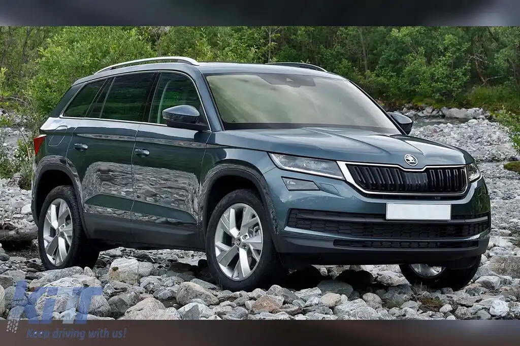 Protector pentru bara spate Avisa, potrivit pentru Skoda Kodiaq, Scout 2016-2021, după 2021, RS 2019-2021, după 2021, lac negru-image-6211884
