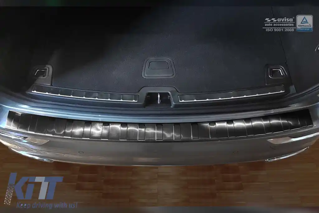 Protector pentru bara spate Avisa, potrivit pentru Volvo XC60, R-Design 2017-2021, după 2021, Plug-in Hybrid 2019-2021, după 2021, lac negru-image-6211925