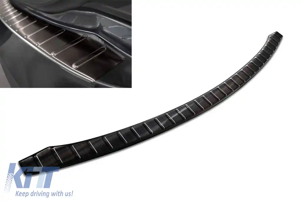 Protector pentru bara spate Avisa, potrivit pentru Tesla Model S Liftback 2012-2016, după 2016, lac negru