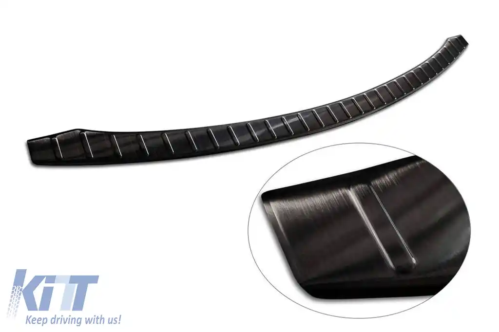 Protector pentru bara spate Avisa, potrivit pentru Tesla Model S Liftback 2012-2016, după 2016, lac negru-image-6211966