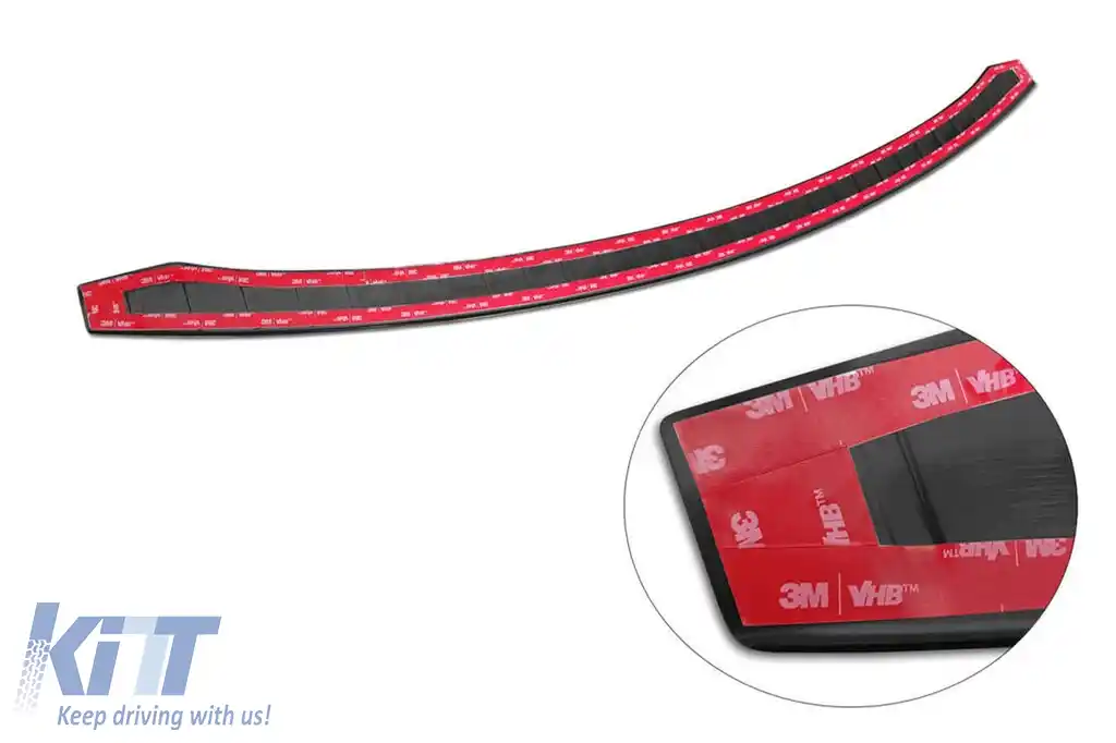 Protector pentru bara spate Avisa, potrivit pentru Tesla Model S Liftback 2012-2016, după 2016, lac negru-image-6211967