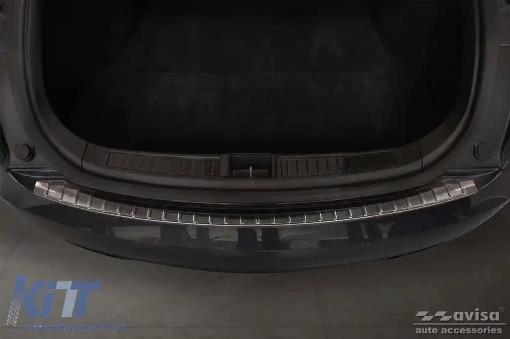 Protector pentru bara spate Avisa, potrivit pentru Tesla Model S Liftback 2012-2016, după 2016, lac negru-image-6211968