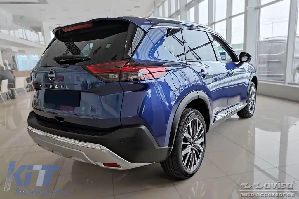 Protector pentru bara spate Avisa, potrivit pentru Nissan X-Trail T33 după 2021, lac negru-image-6211981