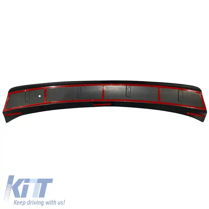 Protector pentru bara spate potrivit pentru BMW 3 F30 2011-2019 Sedan din plastic ABS negru-image-6305696