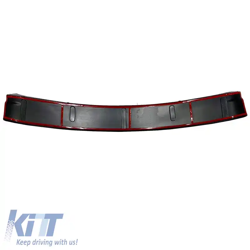 Protector pentru bara spate potrivit pentru Dacia Duster 2010-2017 din plastic ABS negru-image-6305722