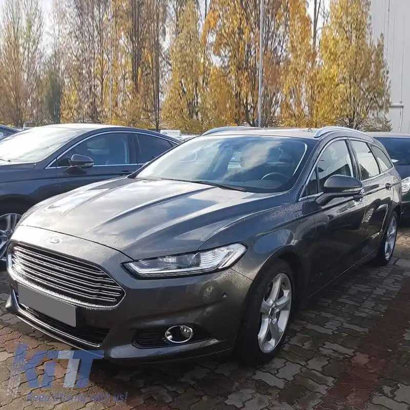 Protector pentru bara spate potrivit pentru Ford Mondeo Mk5 Station Wagon 2014+ Oțel-image-6301168