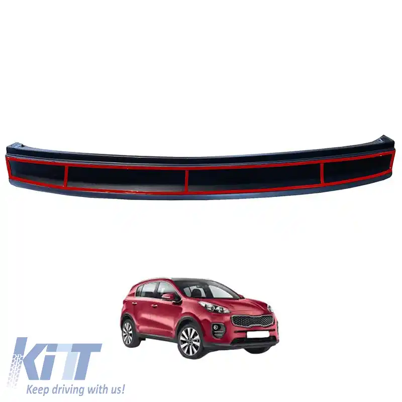 Protector pentru bara spate potrivit pentru Kia Sportage 2018-2020 din plastic ABS negru-image-6305737