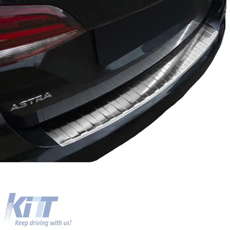 Protector pentru bara spate potrivit pentru Opel Astra K 15+ Sports Tourer din oțel-image-6301455