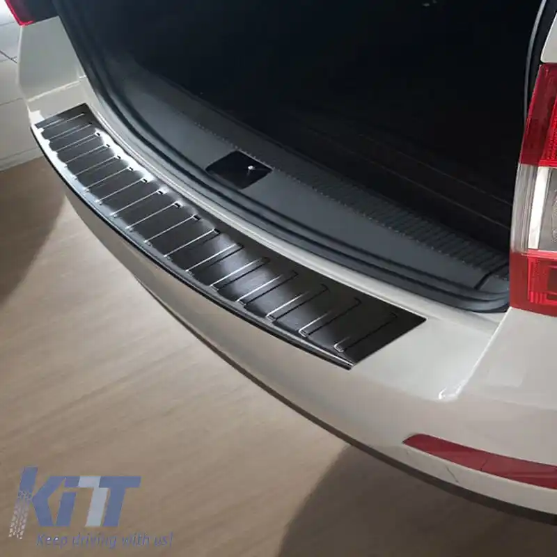 Protector pentru bara spate potrivit pentru Skoda Octavia III (3) 5E 13-20 Caravan Oțel Negru-image-6299027
