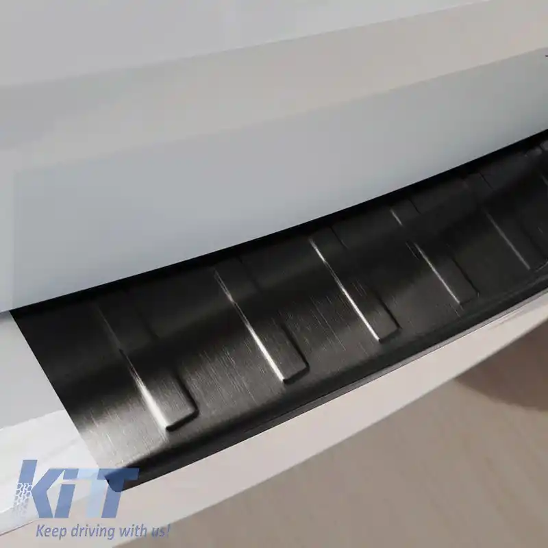 Protector pentru bara spate potrivit pentru Skoda Octavia III (3) 5E 13-20 Caravan Oțel Negru-image-6299028