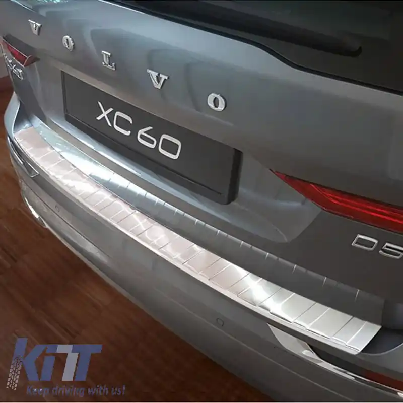 Protector pentru bara spate potrivit pentru Volvo XC60 II 17+ Oțel-image-6298922