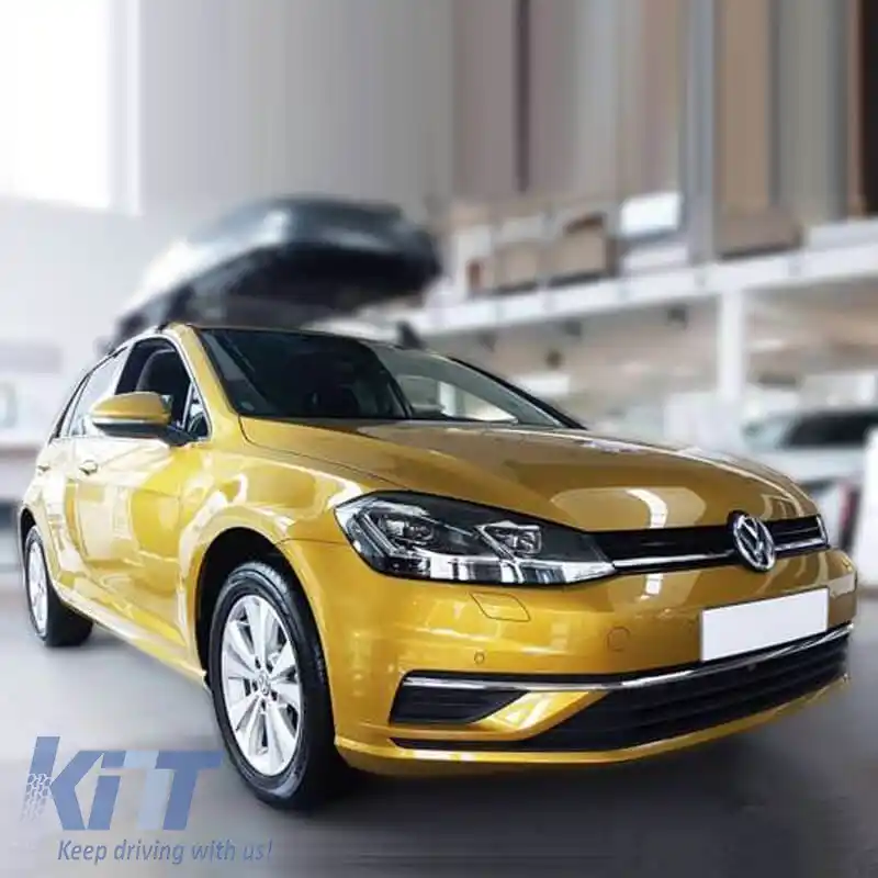 Protector pentru bara spate potrivit pentru VW Golf VII (7) 12-17 17+ Oțel-image-6298764