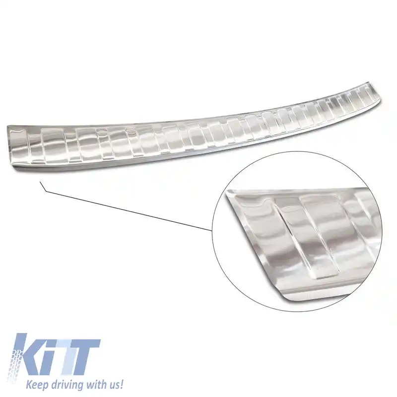 Protector pentru bara spate potrivit pentru VW Passat B8 15+ Oțel-image-6298890