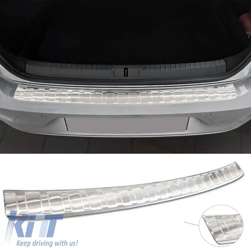 Protector pentru bara spate potrivit pentru VW Passat B8 15+ Oțel-image-6298894