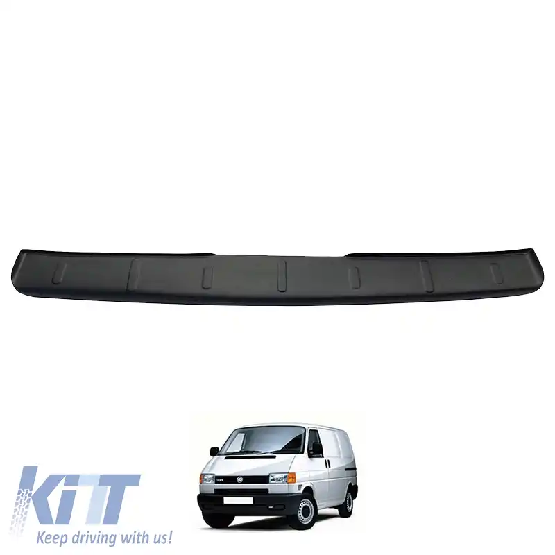 Protector pentru bara spate potrivit pentru VW Transporter T4 1995-2003 din plastic ABS negru-image-6305666