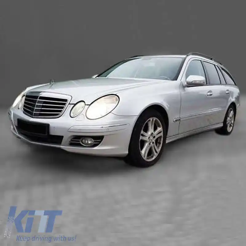 Protector pentru bara spate potrivit pentru Mercedes-Benz E-Class W211 / S211 02-09 Caravan din oțel-image-6298770