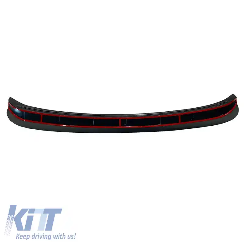 Protector pentru bara spate potrivit pentru Nissan Qashqai J11 2014-2017 din plastic ABS negru-image-6305690