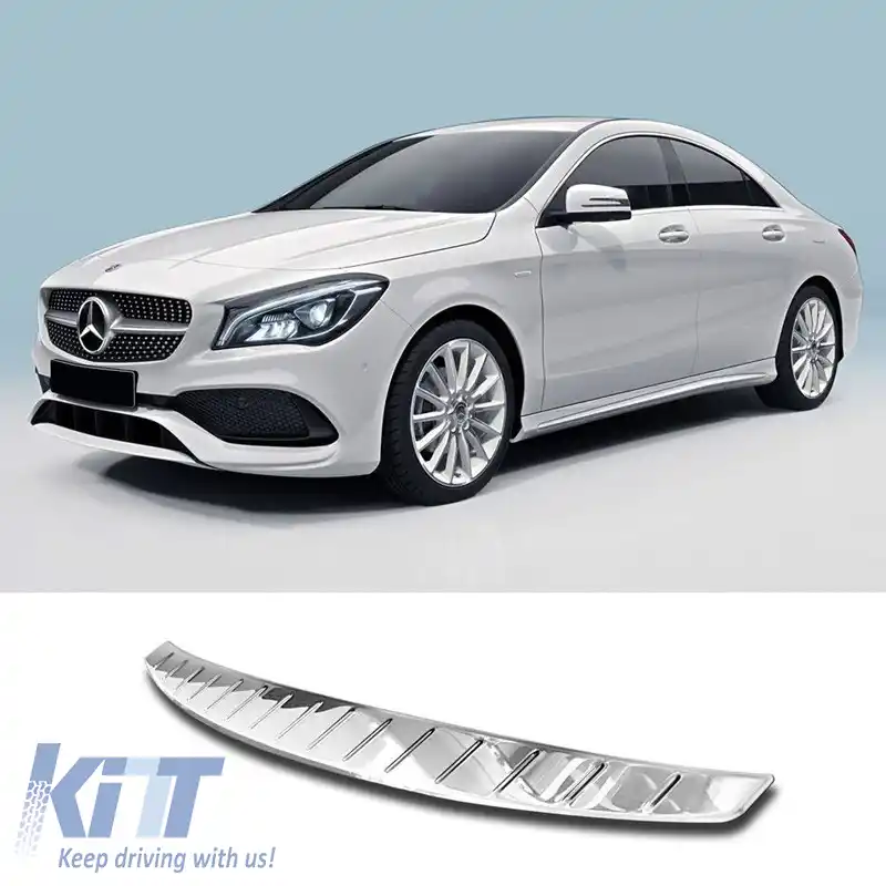 Protector pentru bara spate potrivit pentru Mercedes-Benz CLA C118 19+ Sedan din oțel-image-6312949