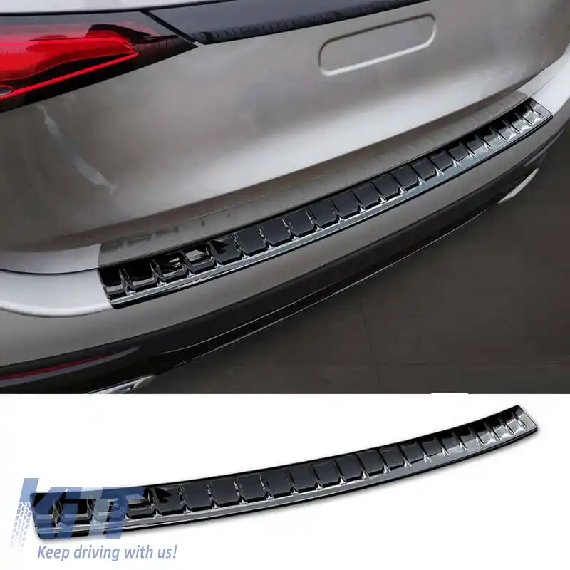 Protector pentru bara spate potrivit pentru Mercedes-Benz GLC X254 22+ Oglindă Neagră din Oțel Inoxidabil-image-6319743