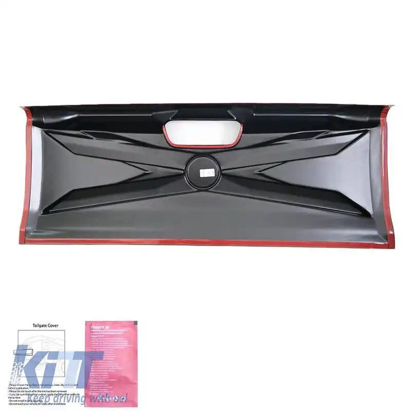 Protector pentru ușa din spate a camionului potrivit pentru Mercedes-Benz X-Class W470 2017+ Big din plastic ABS negru-image-6323320