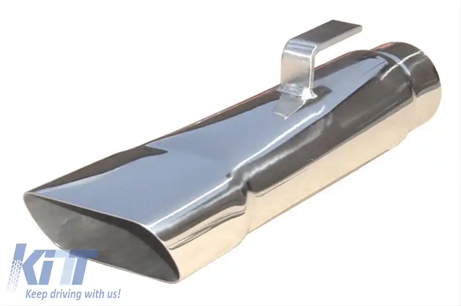 Pypes Țeavă de Evacuare Universală 63.5mm Ovală Înclinată, potrivită pentru Dodge Charger 68-70