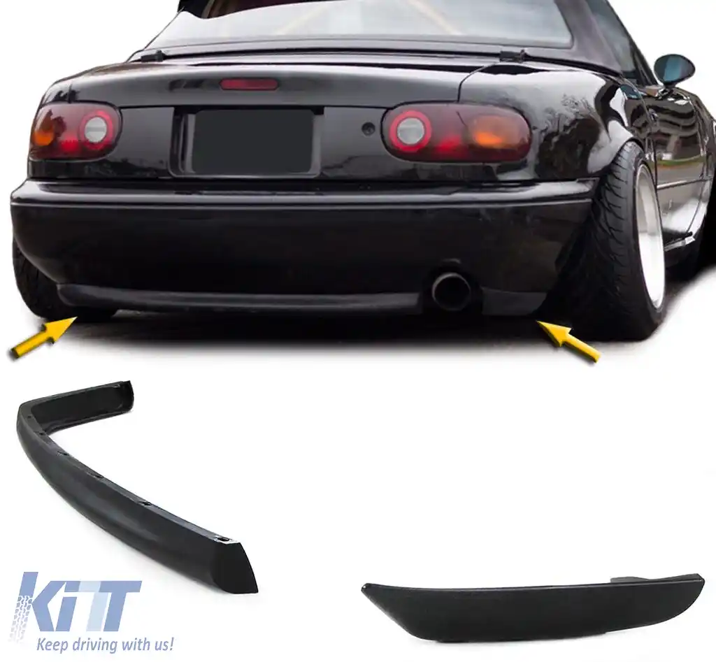 R Style spoiler spate lip diffuser inferior, potrivit pentru bara de protecție Mazda MX5 NA 89-98