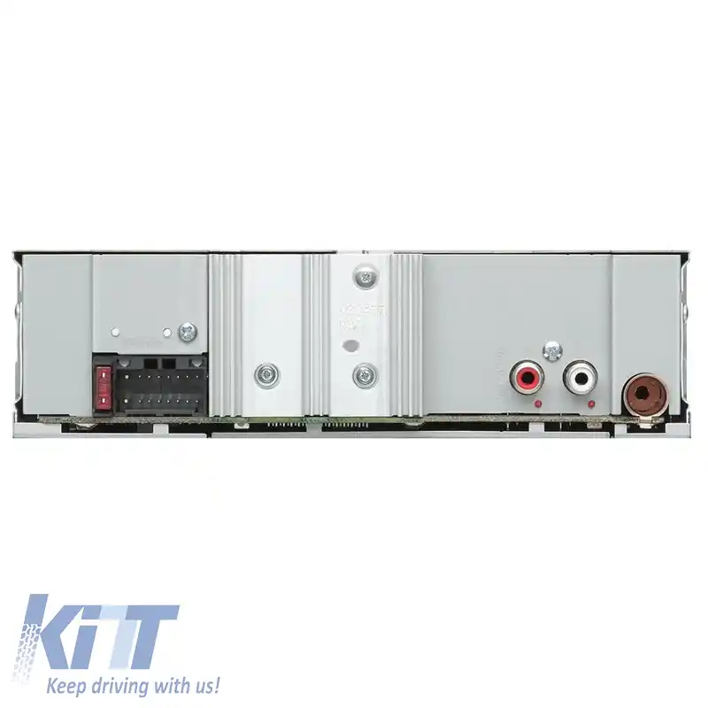 Radio 1 Din Kenwood USB Aux 4x50 Watt KMM-105RY-image-6312116