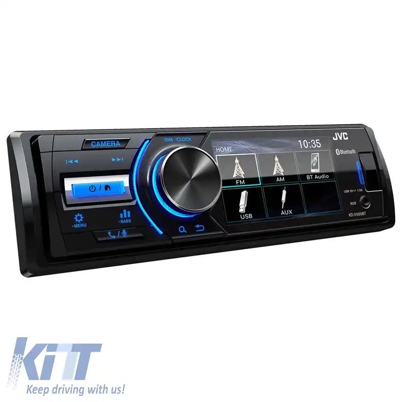 Radio JVC KD-X560BT Universal 1DIN cu ecran de 3