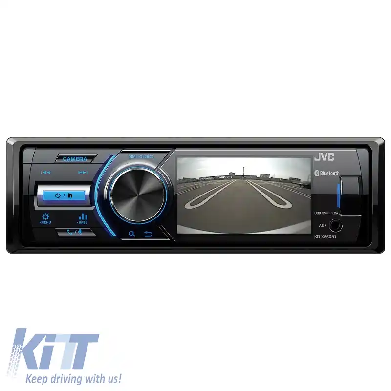 Radio JVC KD-X560BT Universal 1DIN cu ecran de 3