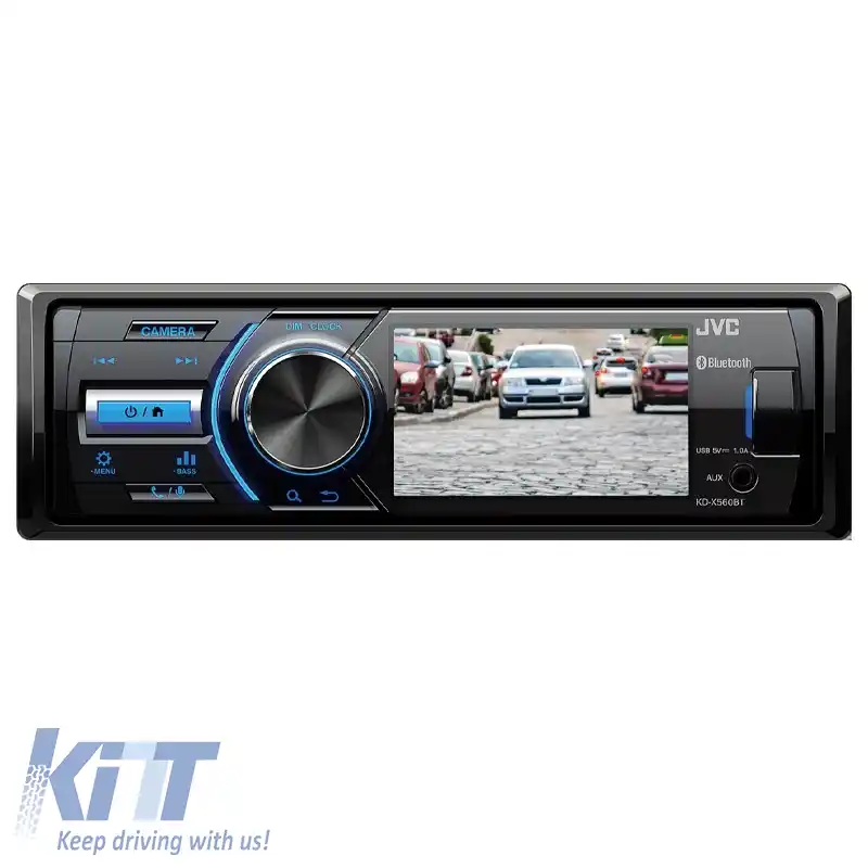 Radio JVC KD-X560BT Universal 1DIN USB Bluetooth cu ecran de 3