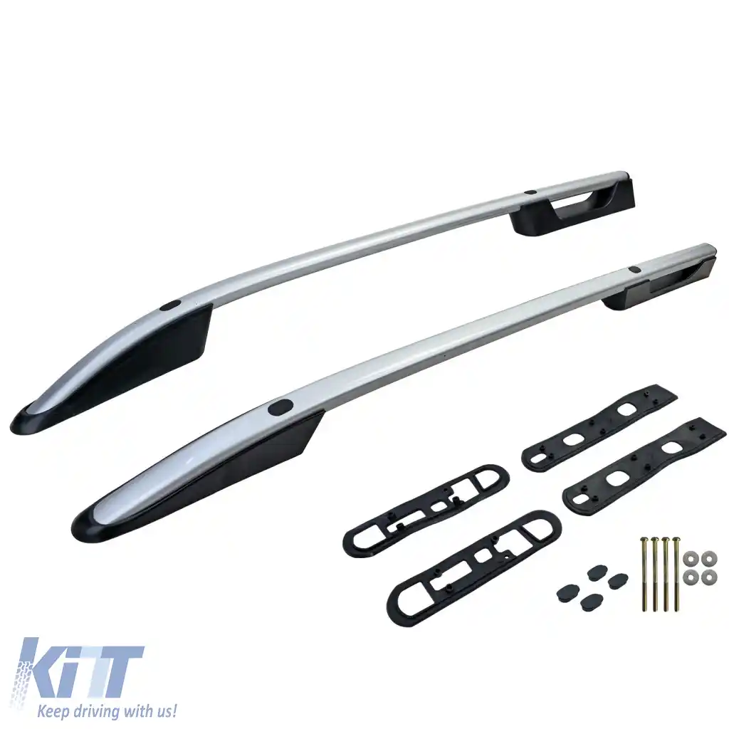 Raft de acoperiș din aluminiu argintiu retrofit potrivit pentru VW Amarok I 2010-2022-image-6326392