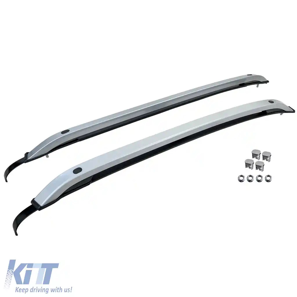 Raft de acoperiș din aluminiu, șină de acoperiș, argintie, potrivit pentru VW Amarok II din 2022-image-6327063