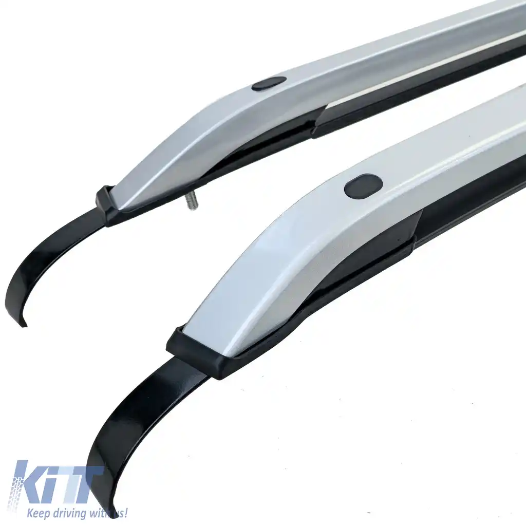Raft de acoperiș din aluminiu, șină de acoperiș, argintie, potrivit pentru VW Amarok II din 2022-image-6327067