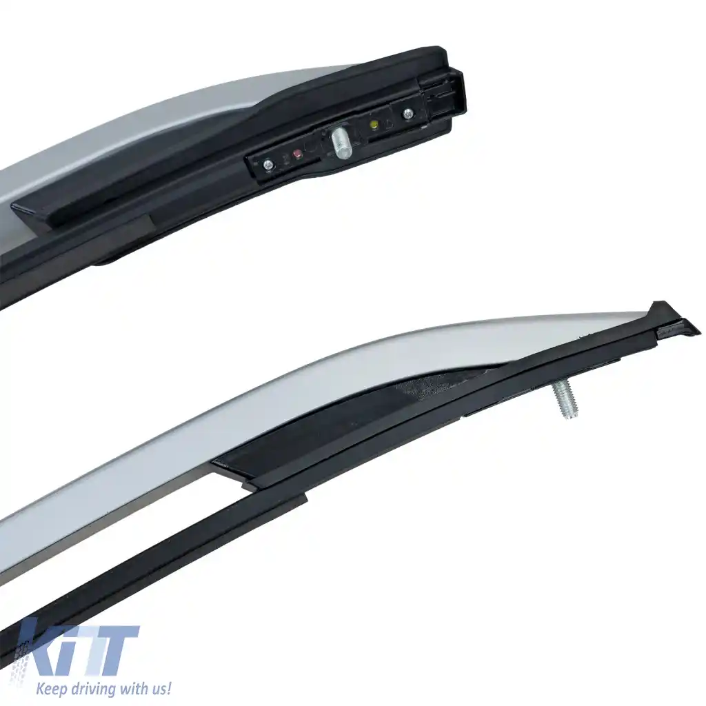Raft de acoperiș din aluminiu, șină de acoperiș, argintie, potrivit pentru VW Amarok II din 2022-image-6327069